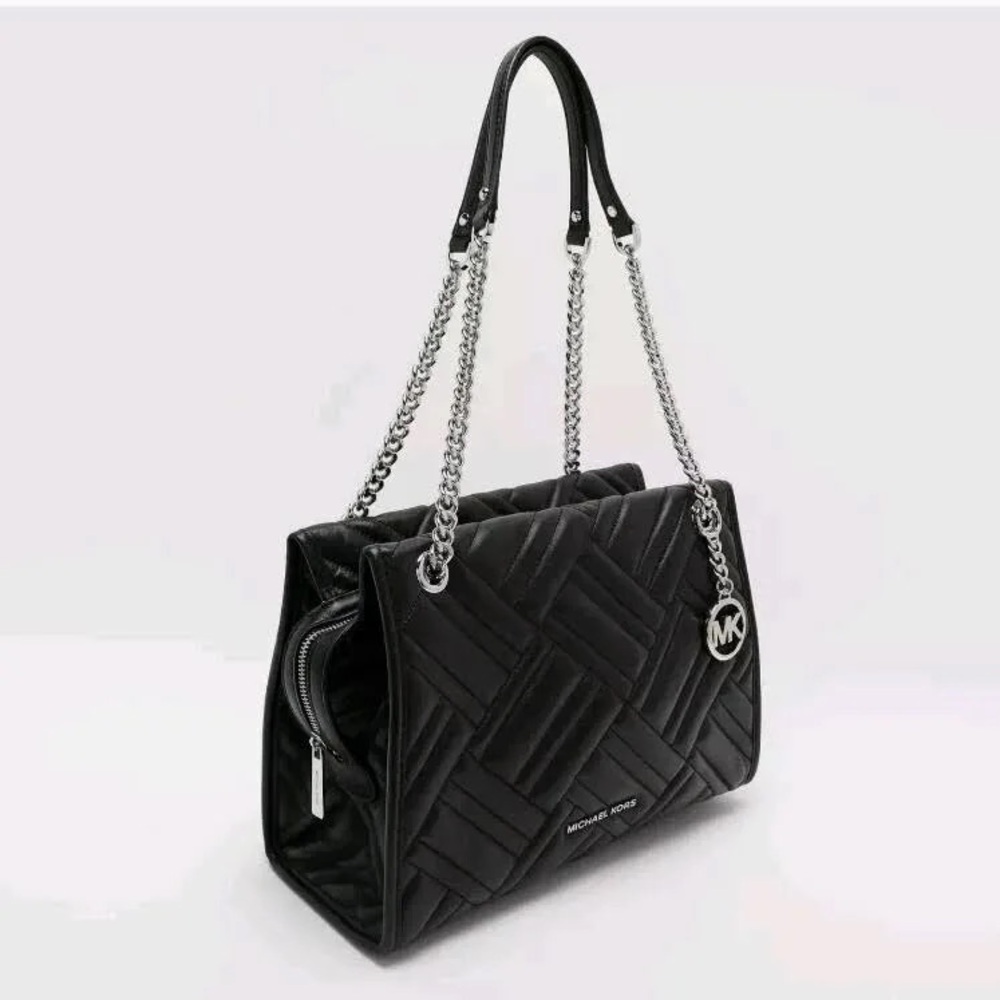 Michael Kors Kathy Black Quilted Leather Bag - Picture 8 of 8